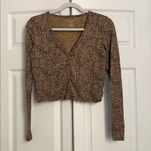 American Eagle Leopard Cheetah Print Soft Sexy Top